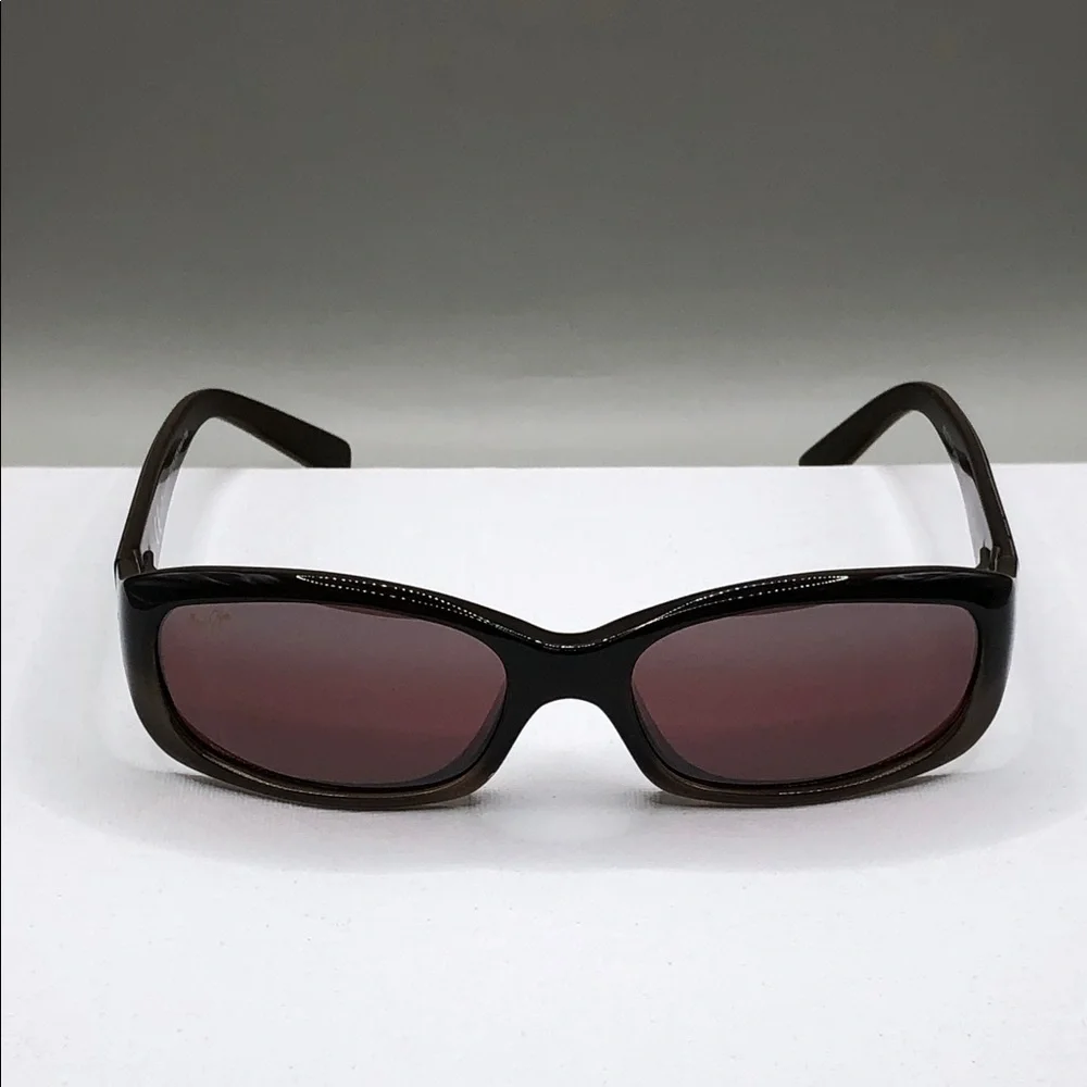 Maui Jim Punchbowl MJ219-01 Sunglasses Brown GOOD Condition UNISEX Choco Fade